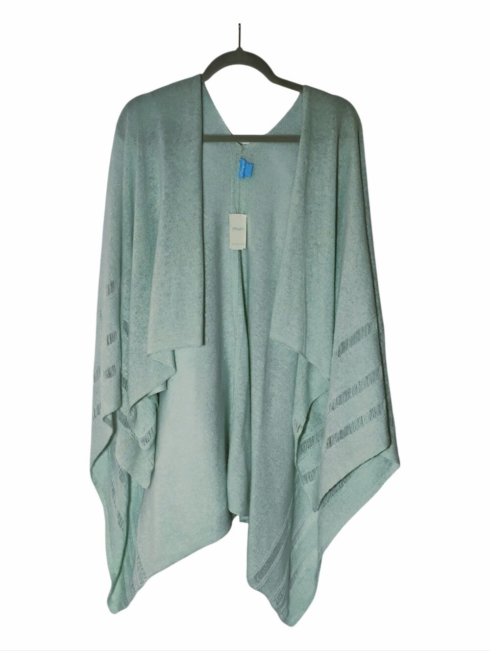 J.McLaughlin Clover Green  100% Cashmere Poncho Cape – One Size NWT - Picture 3 of 8